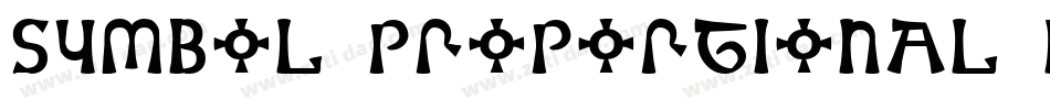Symbol Proportional BT字体转换